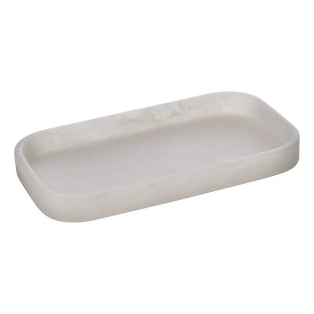 Bandeja "Cloudy" de 20,5 x 11,5 x 2,2 cm blanca opaca - 214795