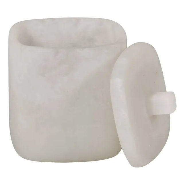 Pote "Cloudy" de algodón con diseño de nubes, 9 x 13 cm blanca opaca - 214796