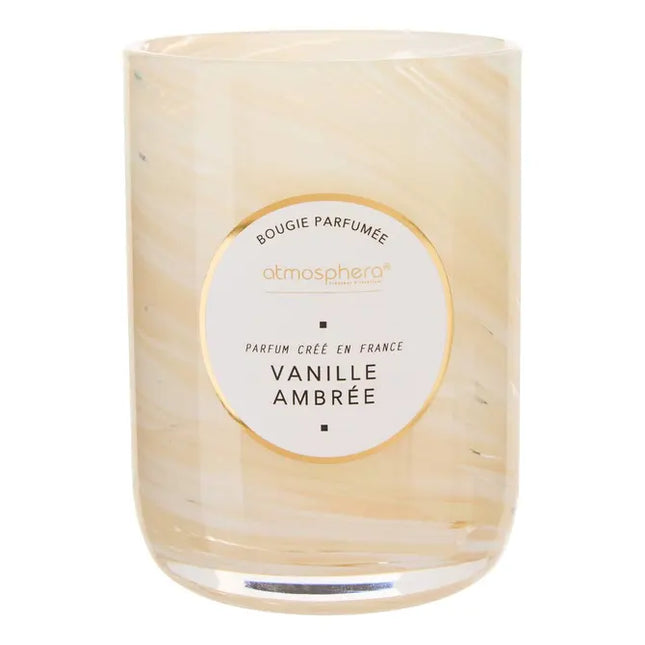 Vela perfumada "Wavy" ondulada de ámbar y vainilla 275gr  -  214807A