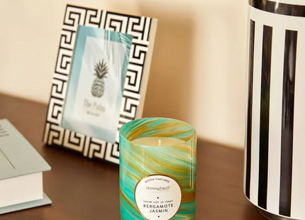 Vela perfumada "Wavy" ondulada de bergamota y jazmín 275gr  -  214807C