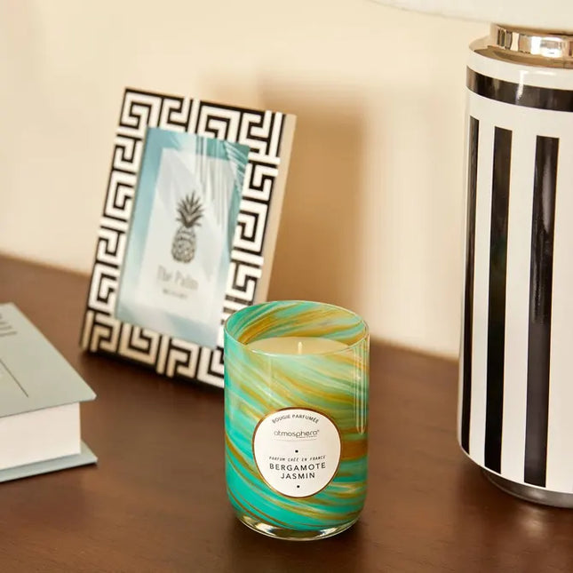 Vela perfumada "Wavy" ondulada de bergamota y jazmín 275gr  -  214807C