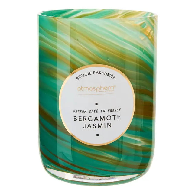 Vela perfumada "Wavy" ondulada de bergamota y jazmín 275gr  -  214807C