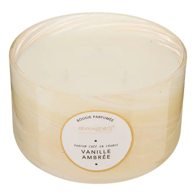 Vela perfumada "Wavy" ámbar y vainilla de 540gr -  214808A