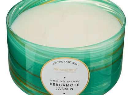 Vela perfumada "Wavy" ondulada de bergamota y jazmín 540gr  -  214808C