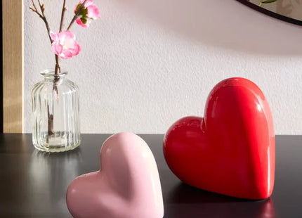 Juego de 2 corazones decorativos con la palabra "Amor" - 214846