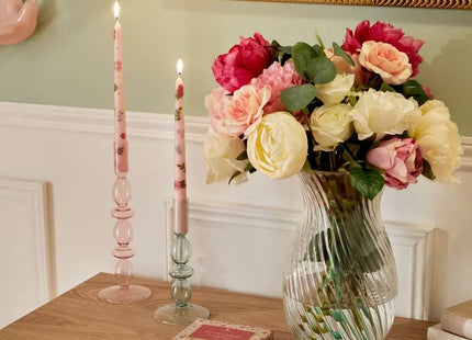 Baraja de 54 cartas con estampado floral rosa - 214854