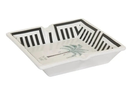 Cenicero "Reso" de 18,2 x 18,2 x 4 cm con diseño de palmera - 214867