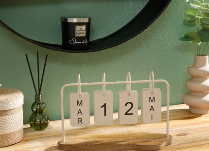 Calendario decorativo "Fred" 25x10x16cm - 214872