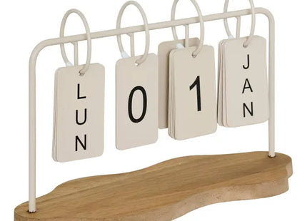 Calendario decorativo "Fred" 25x10x16cm - 214872