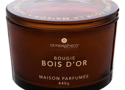Vela perfumada "Glowy" madera dorada 440gr - 214889C