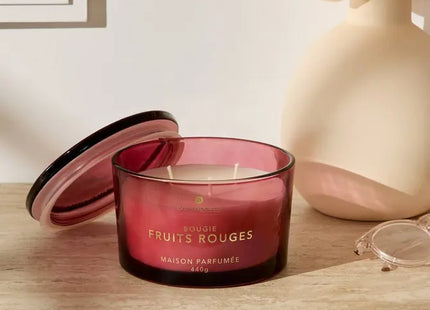 Vela perfumada "Glowy" frutos rojos 440gr - 214889D