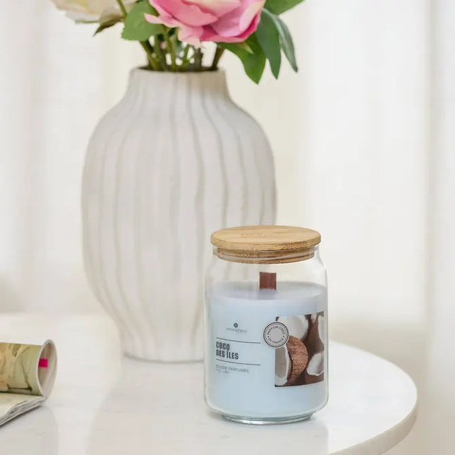 Vela perfumada "Viky" con aroma a Coconut Island, 435gr  -  214891F