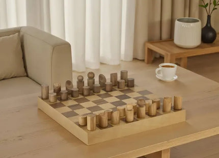 Juego de ajedrez "Micka" de 40x40cm en madera de pino  - 214930
