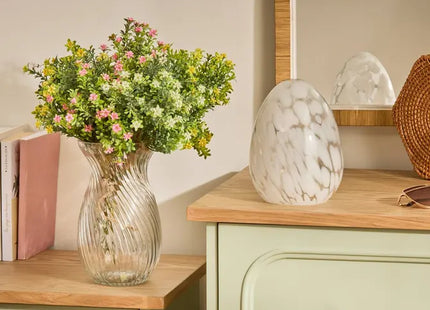 Objeto decorativo con forma de huevo "Sauv" A16,5 cm 2 modelos - 214933