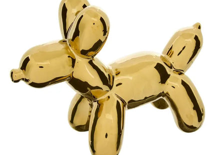 Figura de perro "Theo" estilo pop art, A13,5 cm color dorado - 214934A