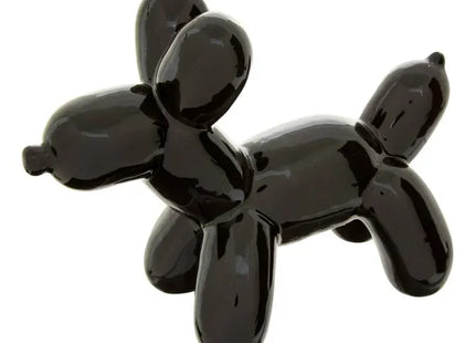Figura de perro "Theo" estilo pop art, A13,5 cm color negro - 214934C