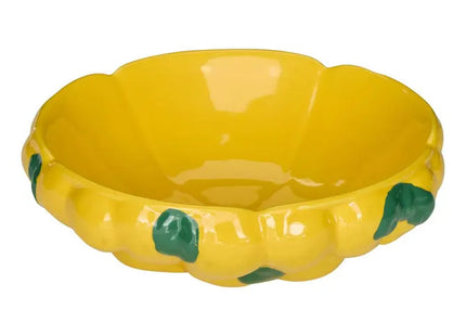 Vaso de frutas, 25 cm de diámetro, amarillo - 215258