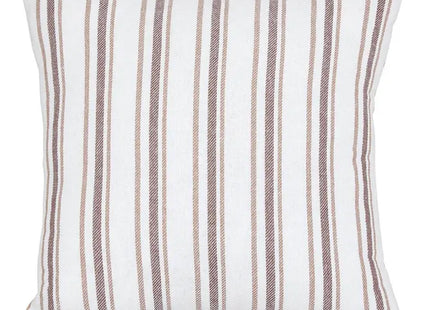Almohada "Groove" de 40x40 cm, lino beige a rayas - 215327B