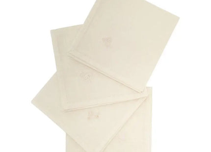4 servilletas "Joy" 40x40cm, blancas - 215376A