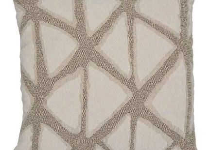 Almohada "Dune" 40x40cm jacquard beige - 215426A