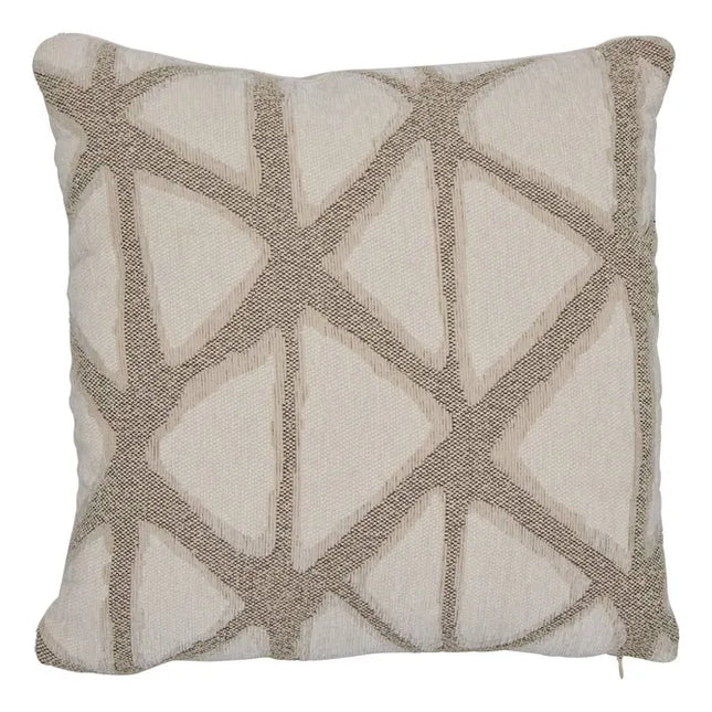Almohada "Dune" 40x40cm jacquard beige - 215426A