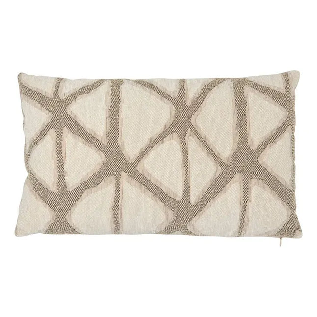 Almohada "Dune" 30x50cm jacquard beige - 215427A