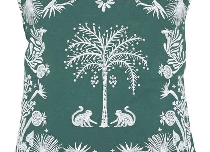 Almohada bordado "The Palm Resort" 45x45cm verde - 215448A