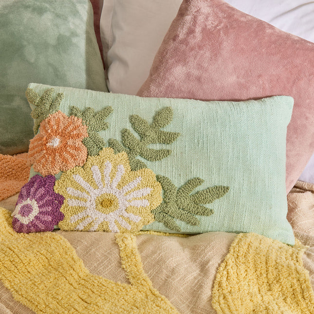 Almohada "Flores silvestres" Azul, 30x40 cm - 215454A