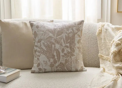 Almohada "Samara" de lino beige de 40x40 cm - 215491A