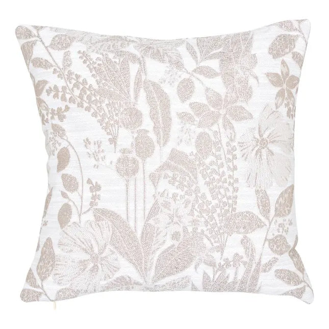 Almohada "Samara" de lino beige de 40x40 cm - 215491A