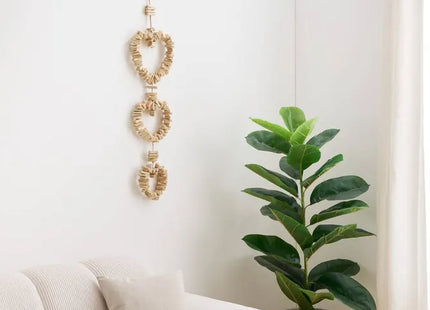 Decoración de pared con forma de corazón de "Agnes" 94 cm de alto, hecha de madera - 215513