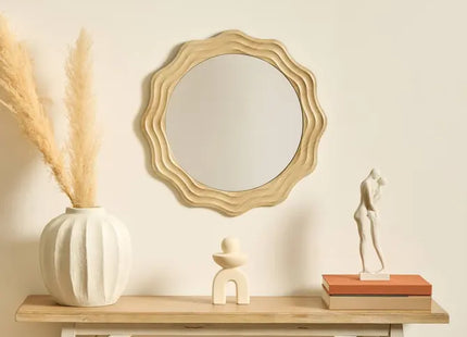 Espejo "Charlie" D55cm beige -  215520