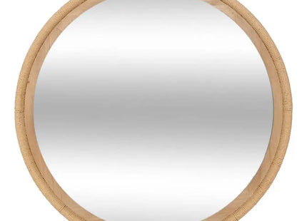 Espejo "Laia" D81,5cm marrón caramelo -  215579