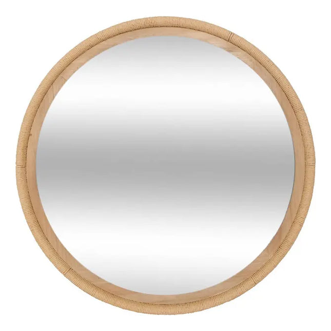 Espejo "Laia" D81,5cm marrón caramelo -  215579