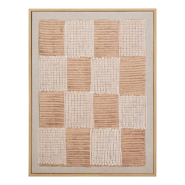 Cuadro estampado "Baka" de 30x40 cm, color marrón 3 modelos - 215592A