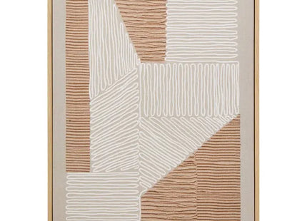 Cuadro estampado "Baka" de 30x40 cm, color marrón 3 modelos - 215592A