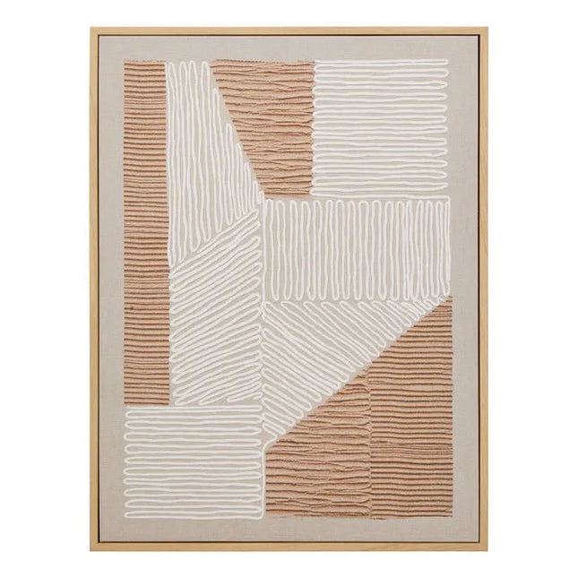 Cuadro estampado "Baka" de 30x40 cm, color marrón 3 modelos - 215592A