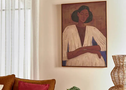 Cuadro "Aicha" lienzo pintado de 70x100 cm - 215597