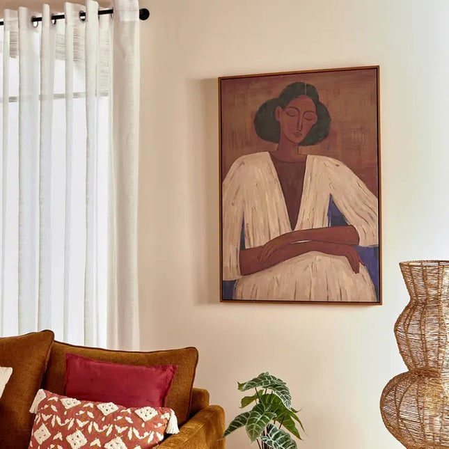 Cuadro "Aicha" lienzo pintado de 70x100 cm - 215597