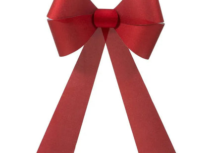 Lazo rojo brillante XL para árbol de Navidad, 60 x 38 cm - 215674