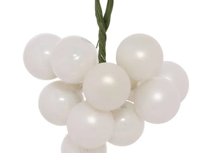 Bola de Navidad de cristal, grupo blanco de 10 bolas, 2 cm de diámetro - 215777