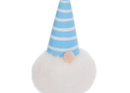 Adorno navideño de madera con forma de gnomo rojo y azul para árbol de Navidad, 10 cm - 215828