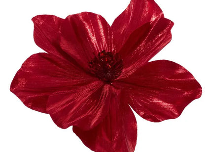 Adorno navideño Magnolia roja, 23 cm  - 216012