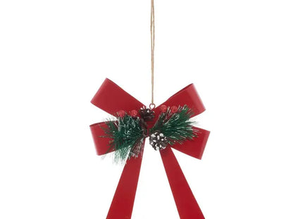 Adorno navideño Nudo rojo, 17 cm - 216033