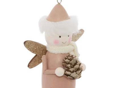 Adorno para árbol marrón dorado, 10 cm - 216074