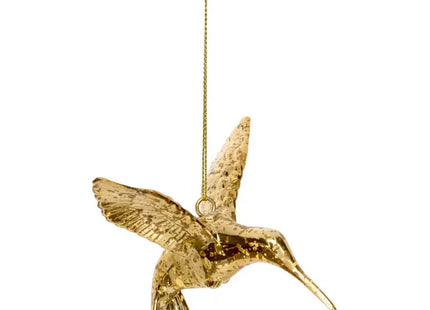 Adorno navideño de colibrí de plástico de 9 cm para árbol de Navidad - 216101