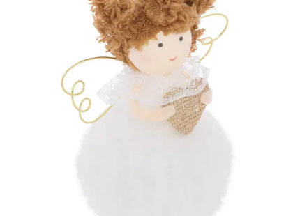 Adorno navideño de tela con pompón de hadas para árbol de Navidad, 11 cm  - 216118
