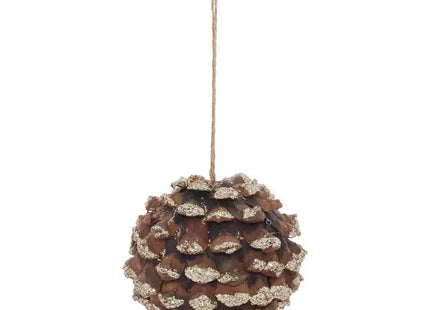 Adorno de corteza de árbol de Navidad, bola o estrella, 10,5 cm - 216126