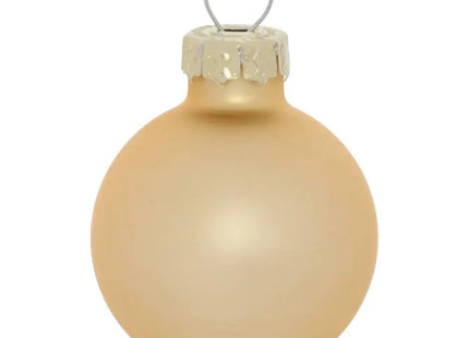 Juego de 15 adornos navideños de cristal dorado, 3cm de diámetro - 216297