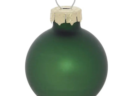 Juego de 15 adornos navideños de cristal ojo, dorado y verde, 3cm de diámetro - 216301
